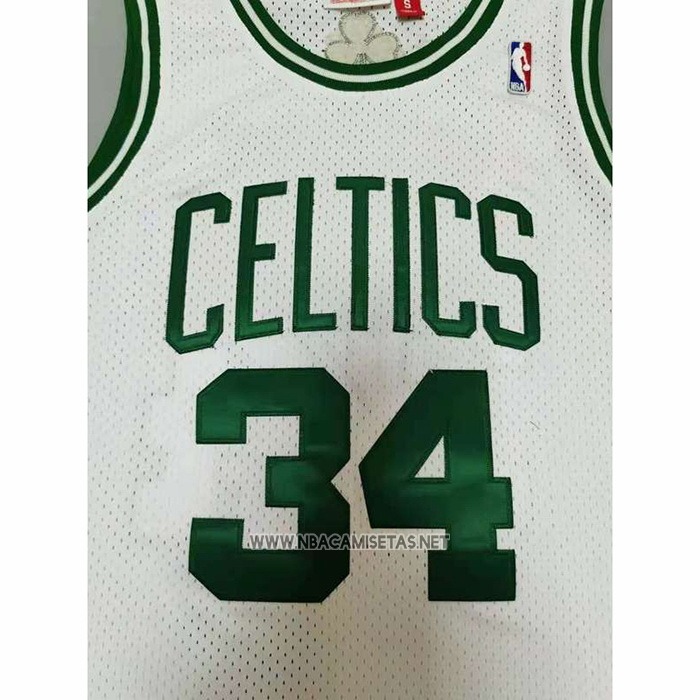 Camiseta Boston Celtics Paul Pierce NO 34 Mitchell & Ness 2007-08 Blanco